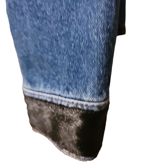 Streets Ahead Animal Print Design Denim Button Down Jacket Size M - Picture 7 of 10